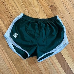 Nike Dri Fit MSU Spartan Shorts Size Medium